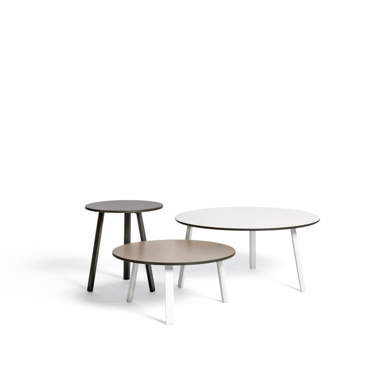 Diphano Easy-Fit Table basse Elite A ronde Ø60cm (H:28cm) Pieds alu - Plateau HPL