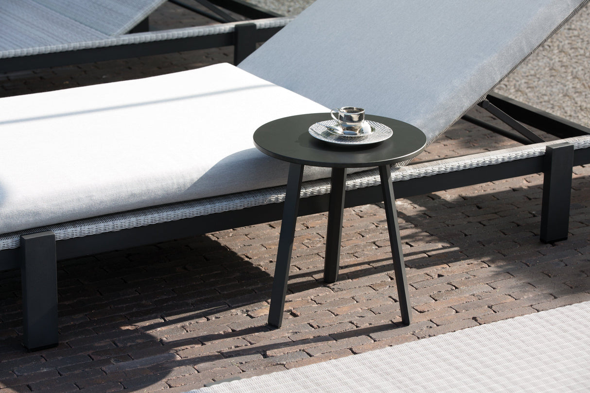 Diphano Easy-Fit Table basse Elite B ronde Ø42cm (H:44cm) Pieds alu - Plateau alu