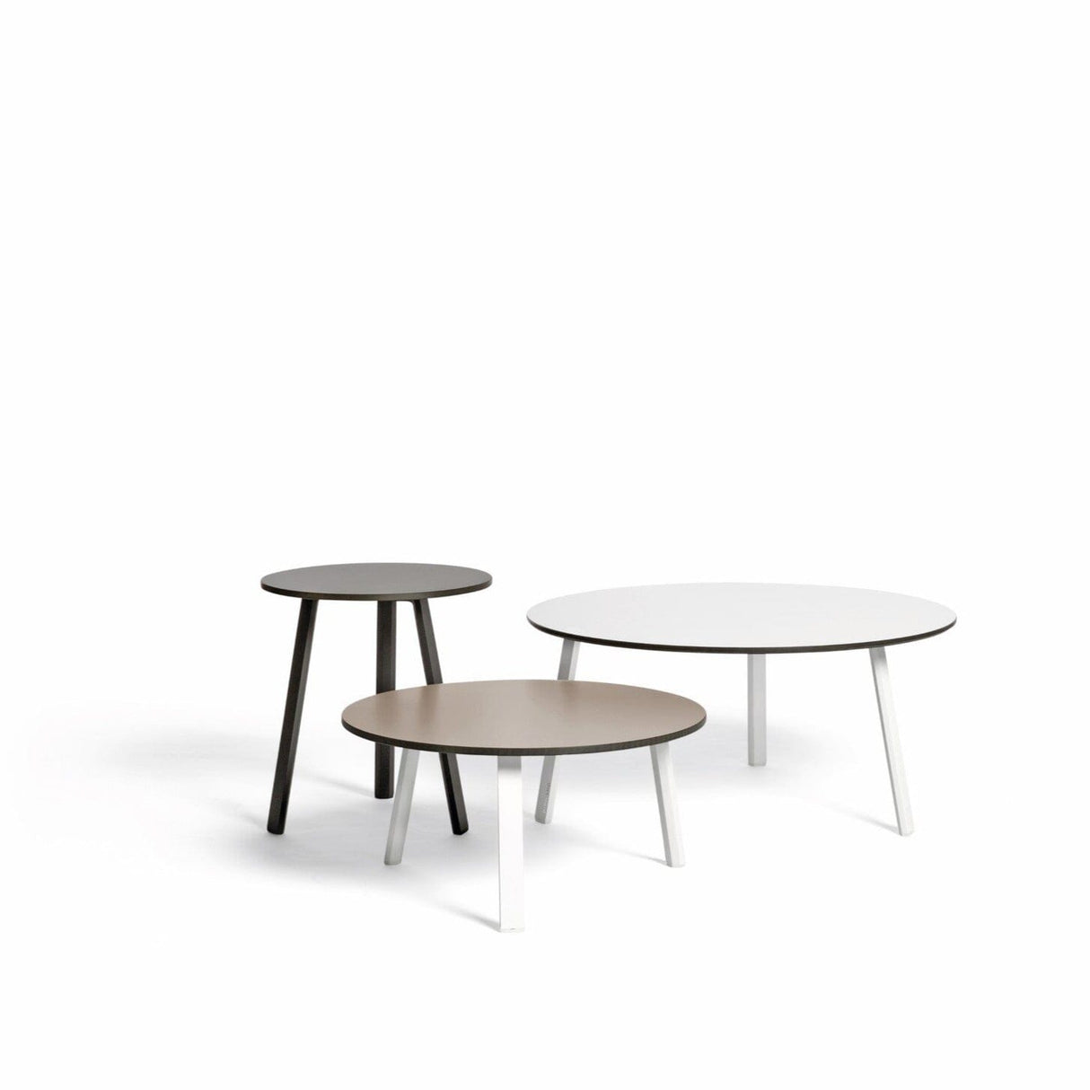 Diphano Easy-Fit Table basse Elite B ronde Ø42cm (H:44cm) Pieds alu - Plateau HPL