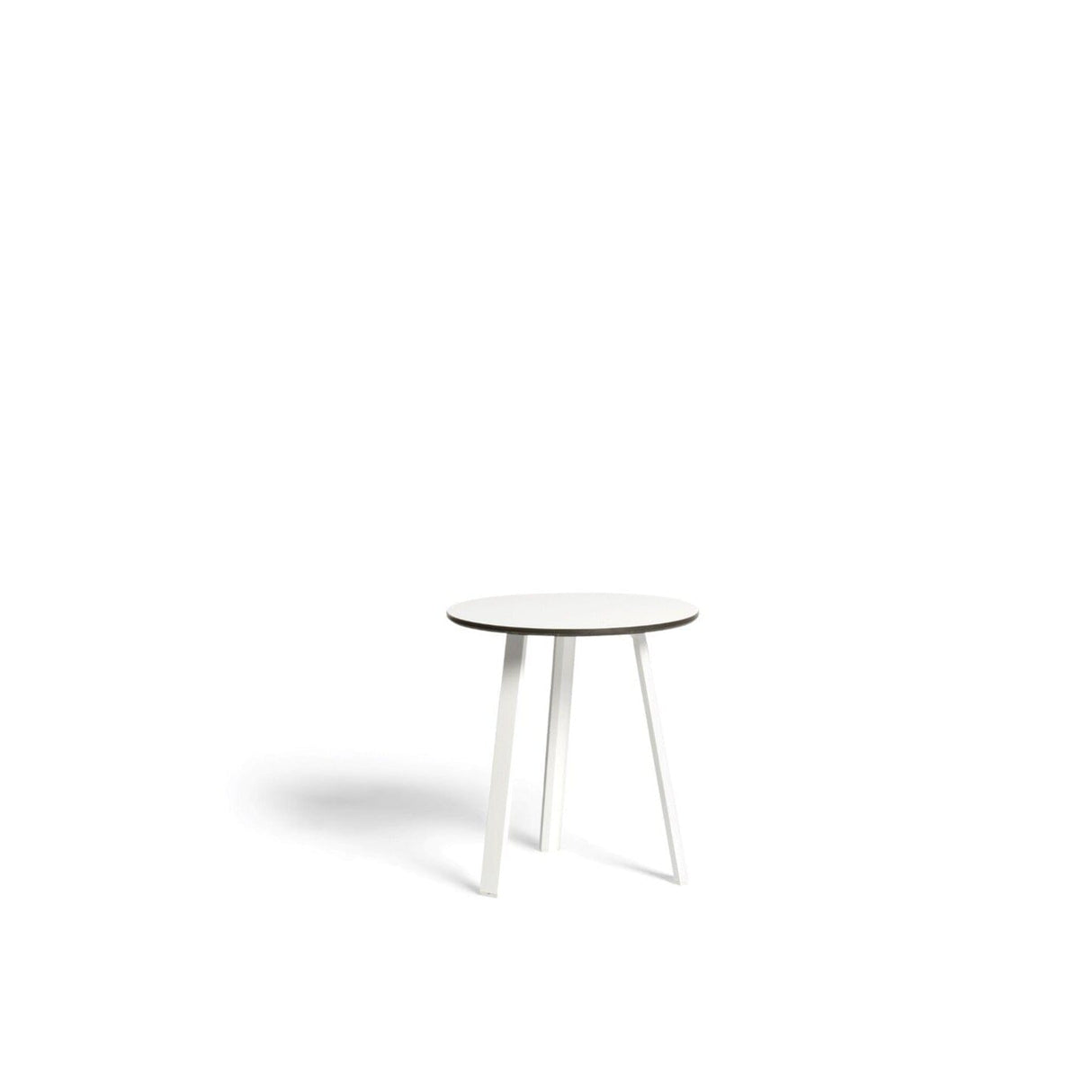 Diphano Easy-Fit Table basse Elite C ronde Ø60cm (H:56,5cm) Pieds alu - Plateau HPL White AF08 + White 2T90