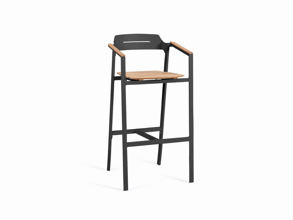 Diphano Icon Tabouret de Bar H:77cm Lava AF10 + Teck Naturel