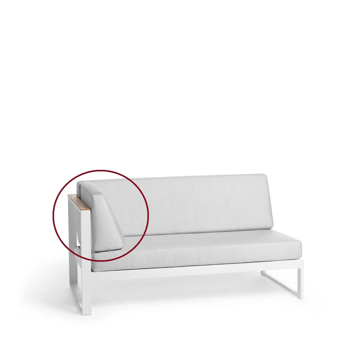 Diphano Landscape-Teak Coussin latéral Right Tissu Shine C531