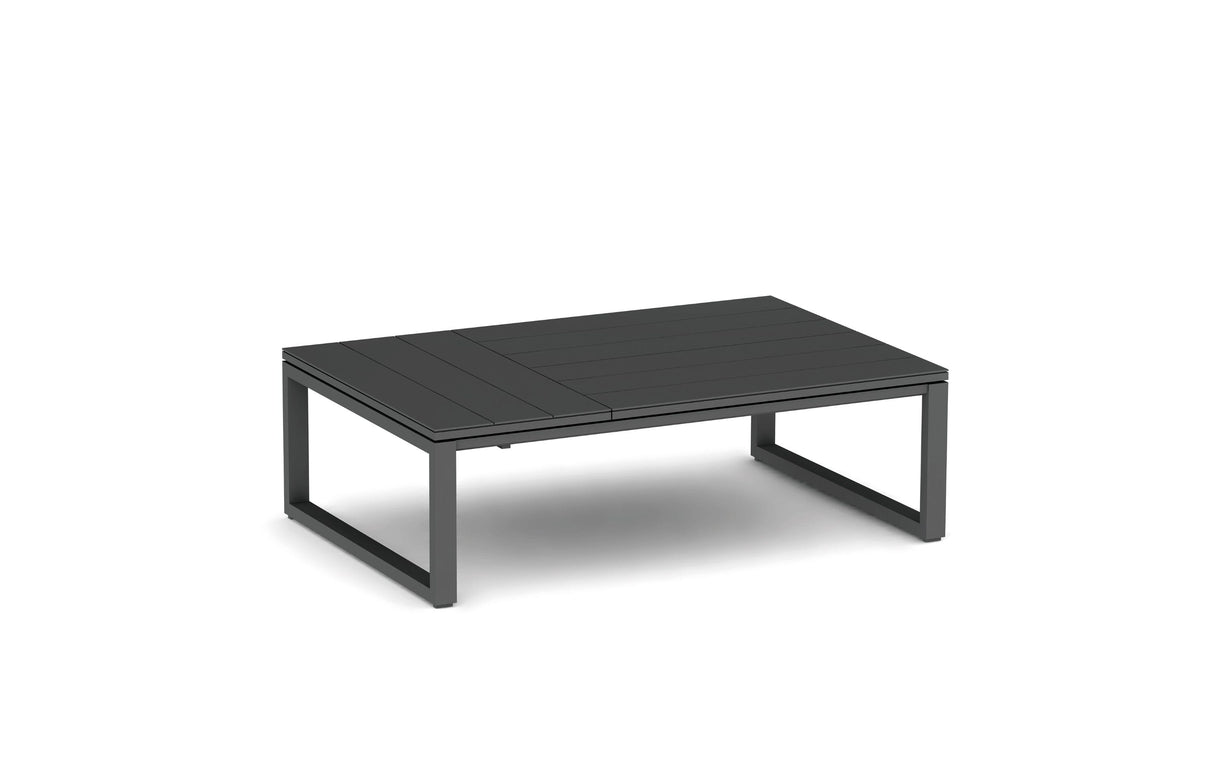 Diphano Landscape-Teak Table basse à Plateaux relevables - 3 plateaux