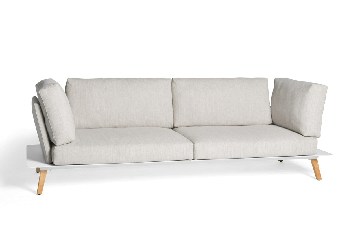 Diphano Link 2,5 Seater 240 Canapé Lounge 2,5 places White AF08 + Tissu Twisted Linen C709