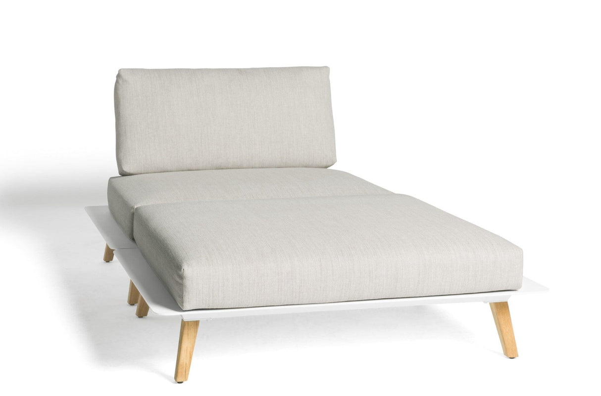 Diphano Link Chaise longue 120.01 White AF08 + Tissu Twisted Linen C709