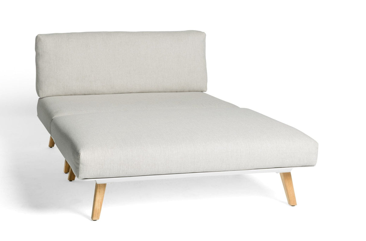 Diphano Link Chaise longue 120.02 White AF08 + Tissu Twisted Linen C709