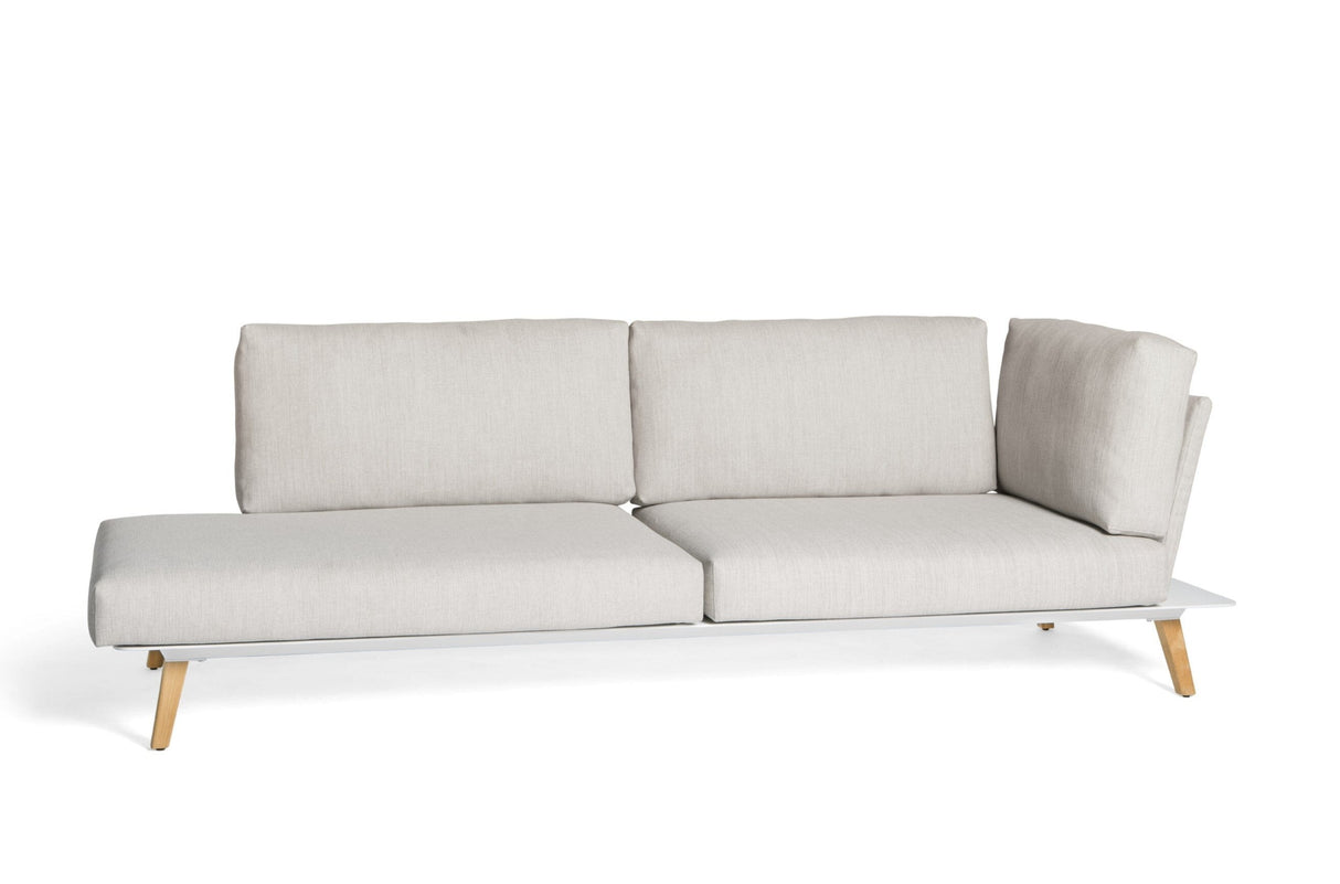 Diphano Link Corner Seat 240.02 L/R (Gauche/Droite) White AF08 + Tissu Twisted Linen C709