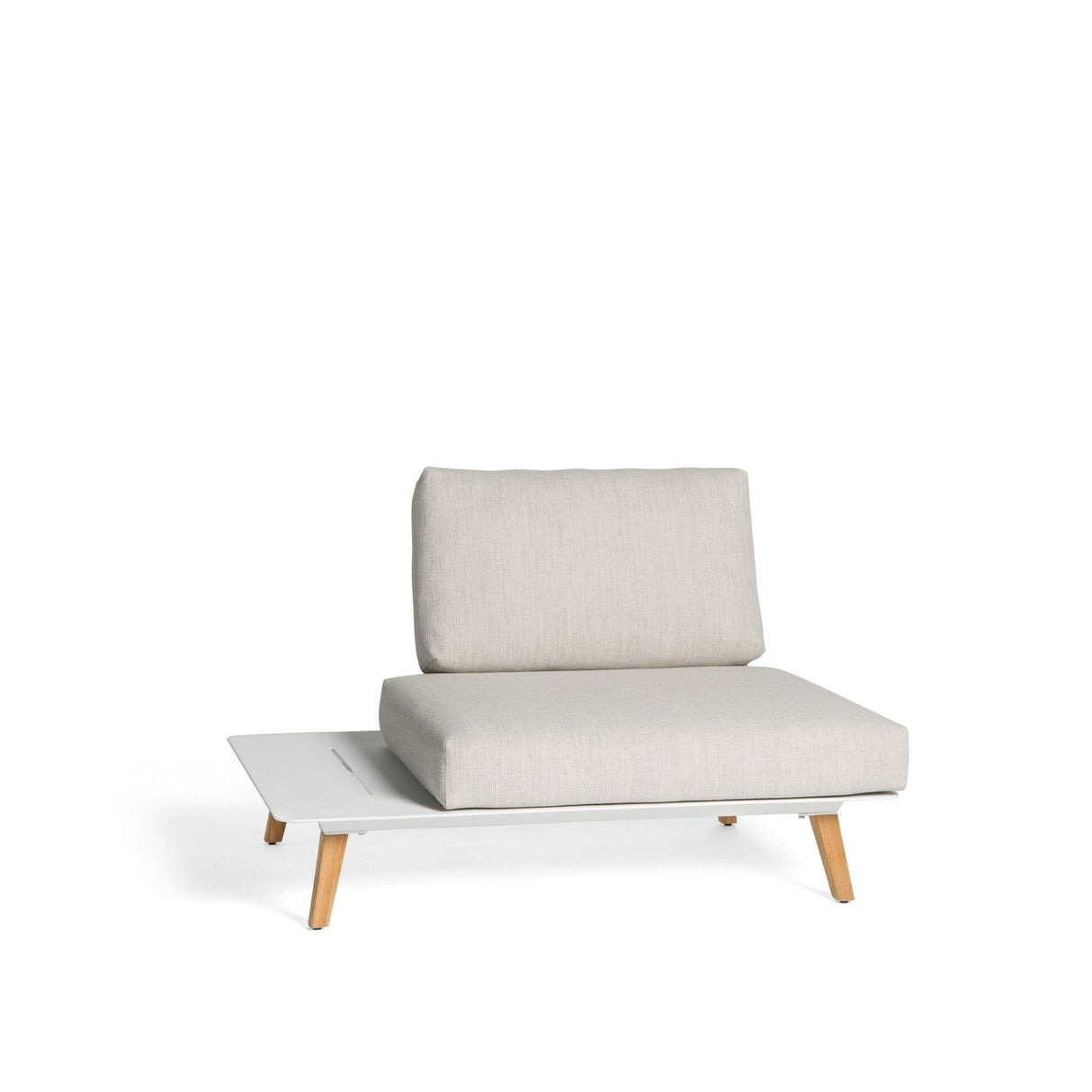 Diphano Link End Seat 120.05 L/R (Gauche/Droite) White AF08 + Tissu Twisted Linen C709