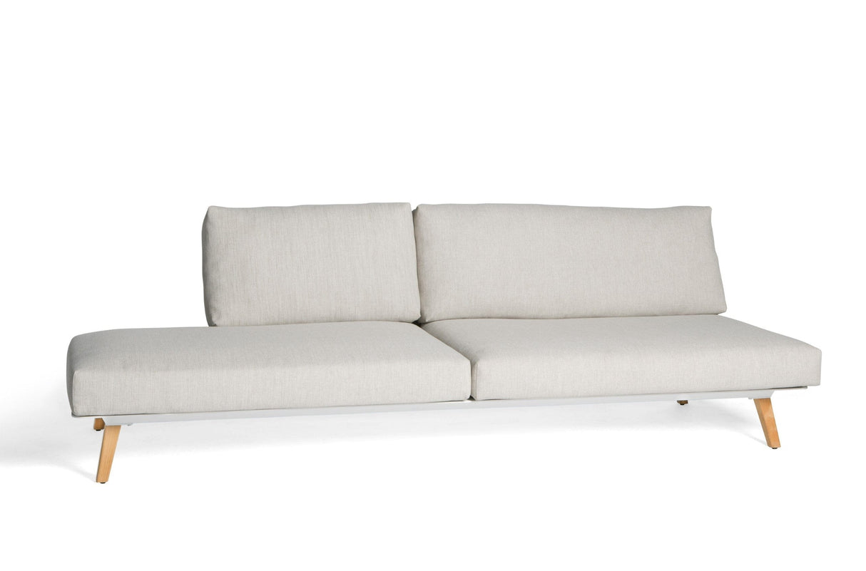 Diphano Link End Seat 240.04 L/R (Gauche/Droite) White AF08 + Tissu Twisted Linen C709