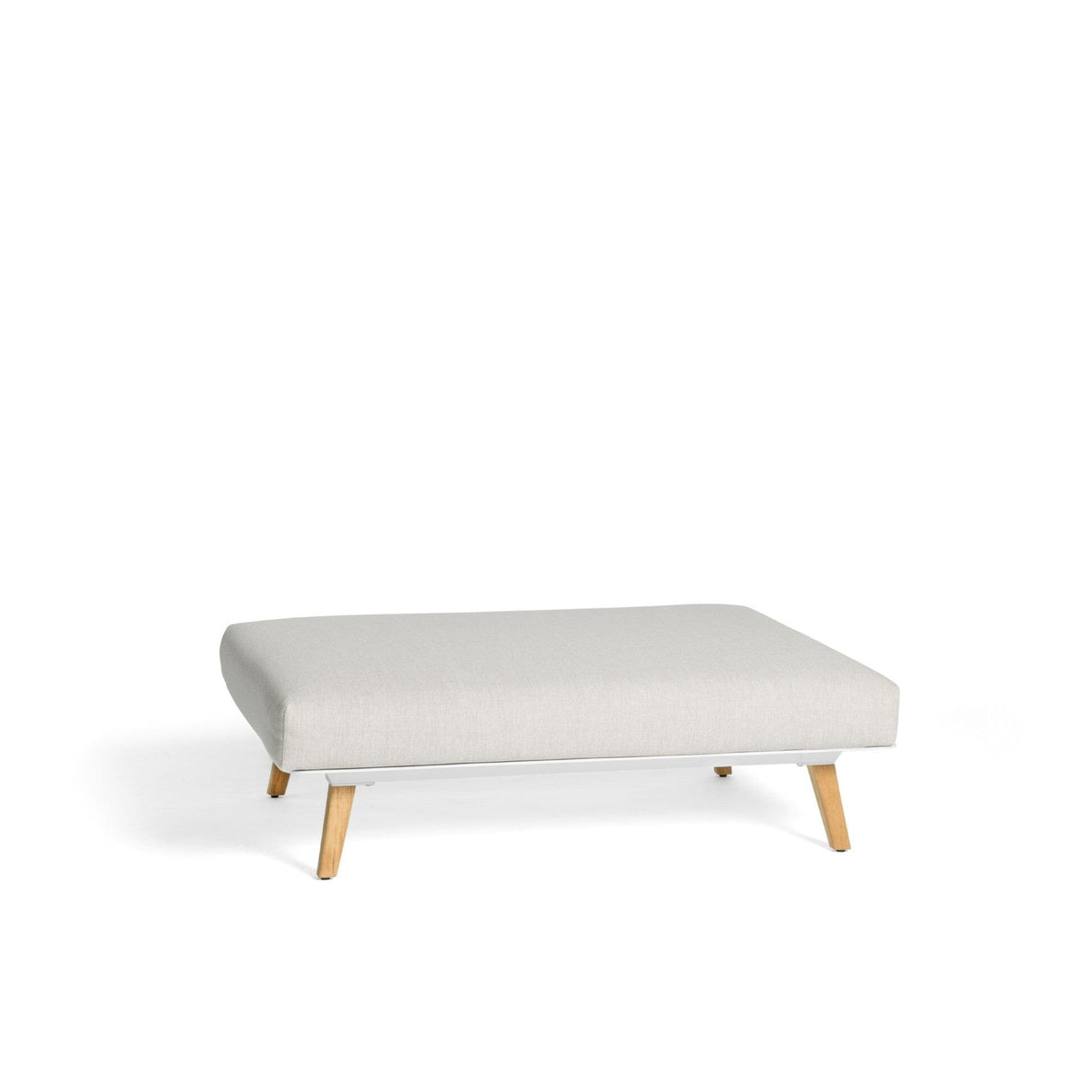 Diphano Link Footstool 120.02 White AF08 + Tissu Twisted Linen C709