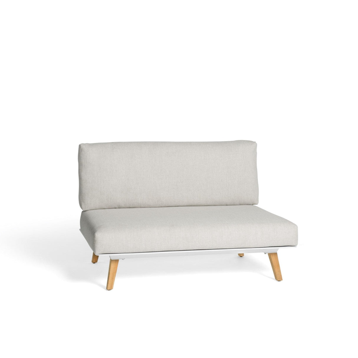 Diphano Link middle Seat 120 White AF08 + Tissu Twisted Linen C709