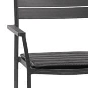 Diphano Metris Coussin d'assise pour Fauteuil repas Textilène Black T032