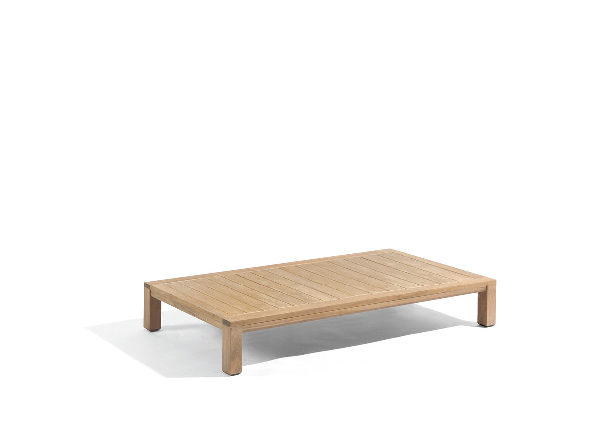 Diphano Natural Table basse Lounge Z 130x75cm (H:20cm) Teck Naturel