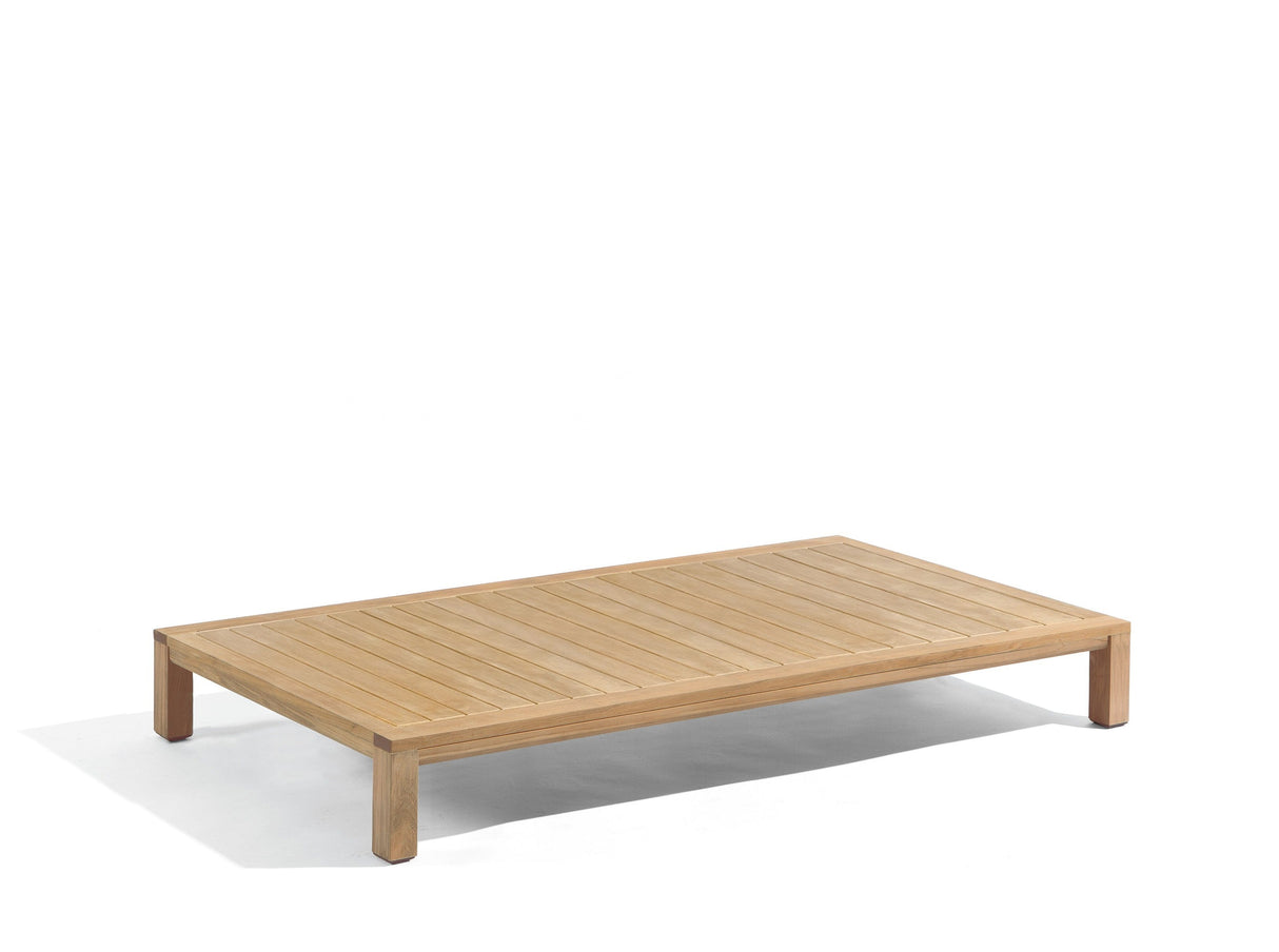 Diphano Natural Table basse Lounge Z 150x90cm (H:20cm) Teck Naturel