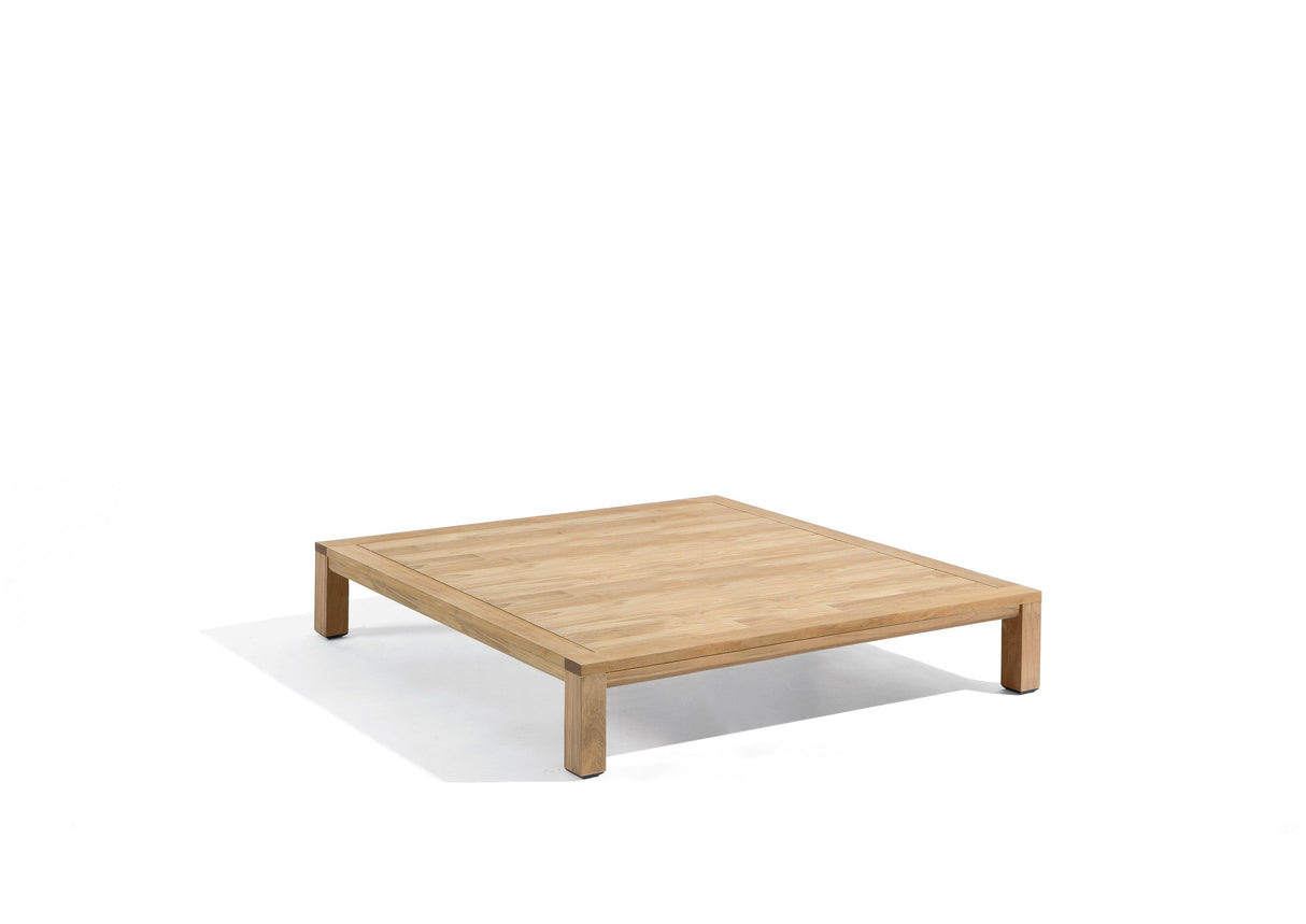 Diphano Natural Table basse Lounge Z 90x90cm (H:20cm) Teck Naturel