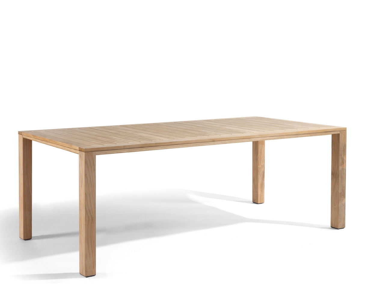 Diphano Natural Table repas 215x105cm Teck Naturel