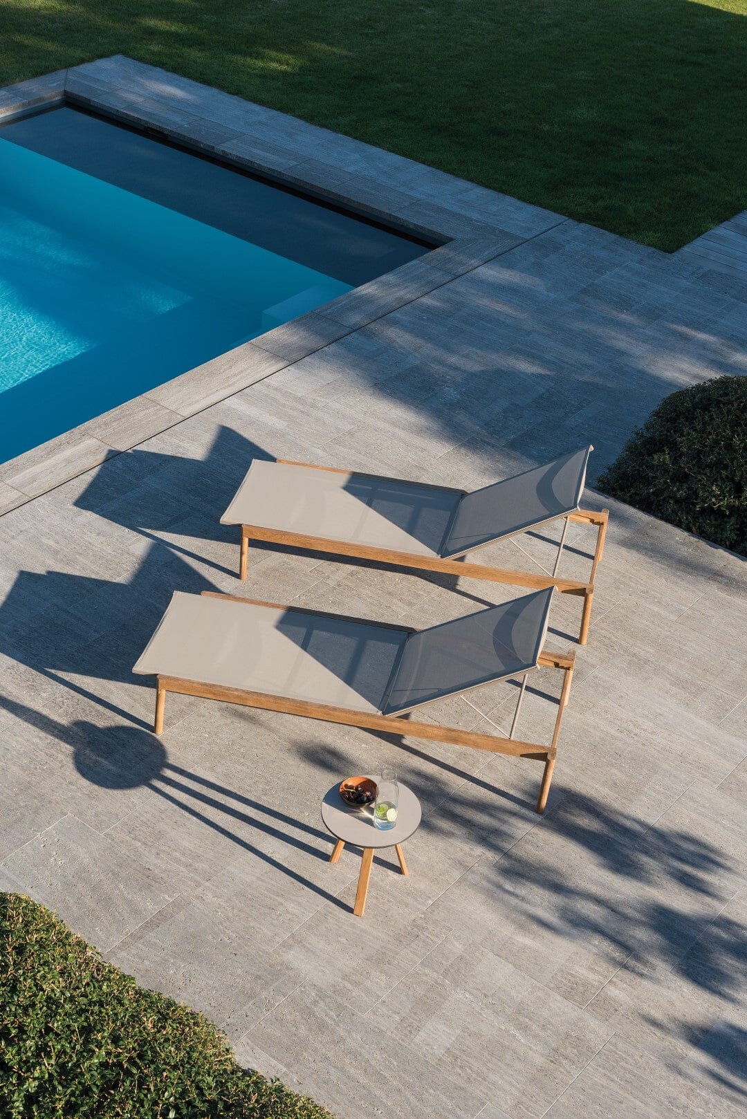 Diphano Newport Chaise longue - Coussins en sus