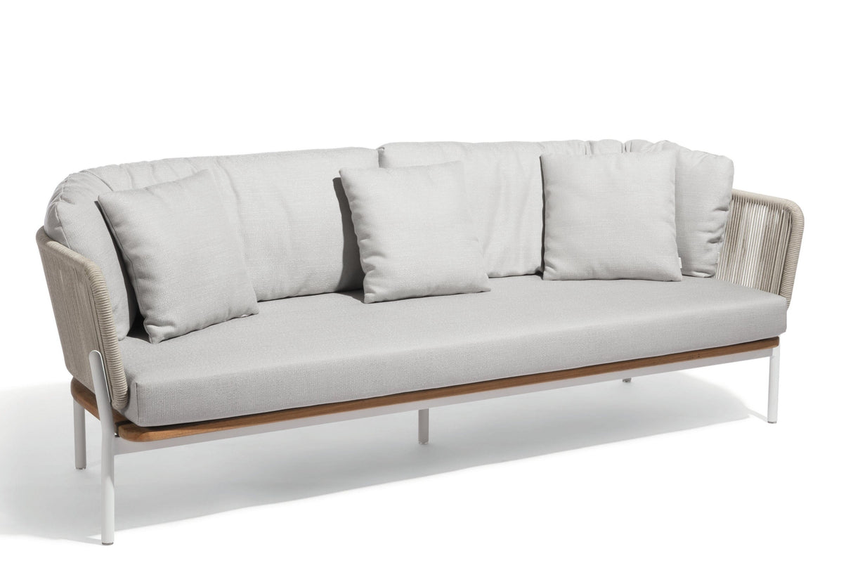 Diphano Omer Canapé Lounge 3 places - Coussins en sus White AF08 + Cordes Mineral 2R06