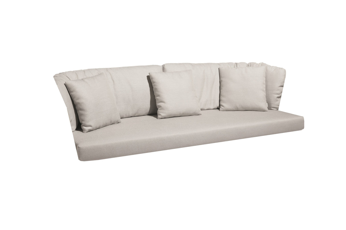 Diphano Omer Set de coussins pour Canapé Lounge 3 places (1x assise + 2x dossier + 3x déco) Tissu Tundra C703