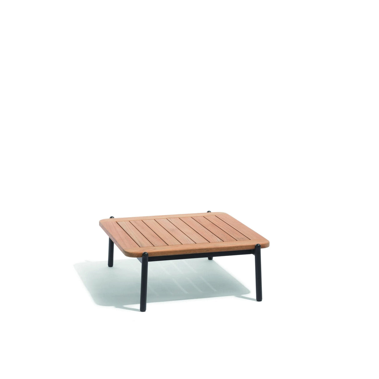 Diphano Omer Table basse A (68x75cm) Lava AF10 + Teck Naturel