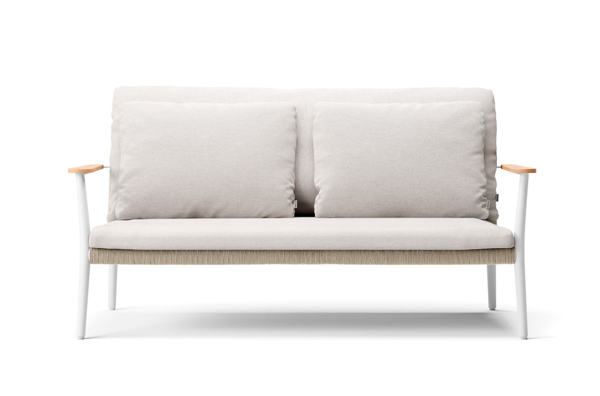Diphano Ray Canapé 2 places avec accoudoirs en teck
