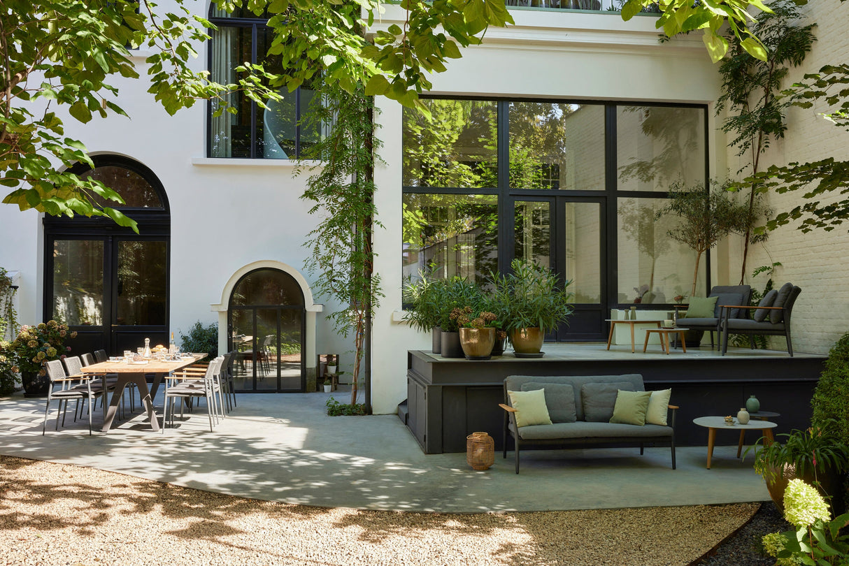 Diphano Ray Canapé 2 places avec accoudoirs en teck