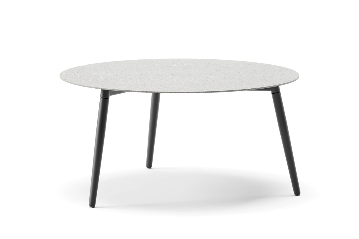 Diphano Ray Table basse Ø80cm h:35.5cm Aluminium Lava AF10 Ceramic Fossil 4K12