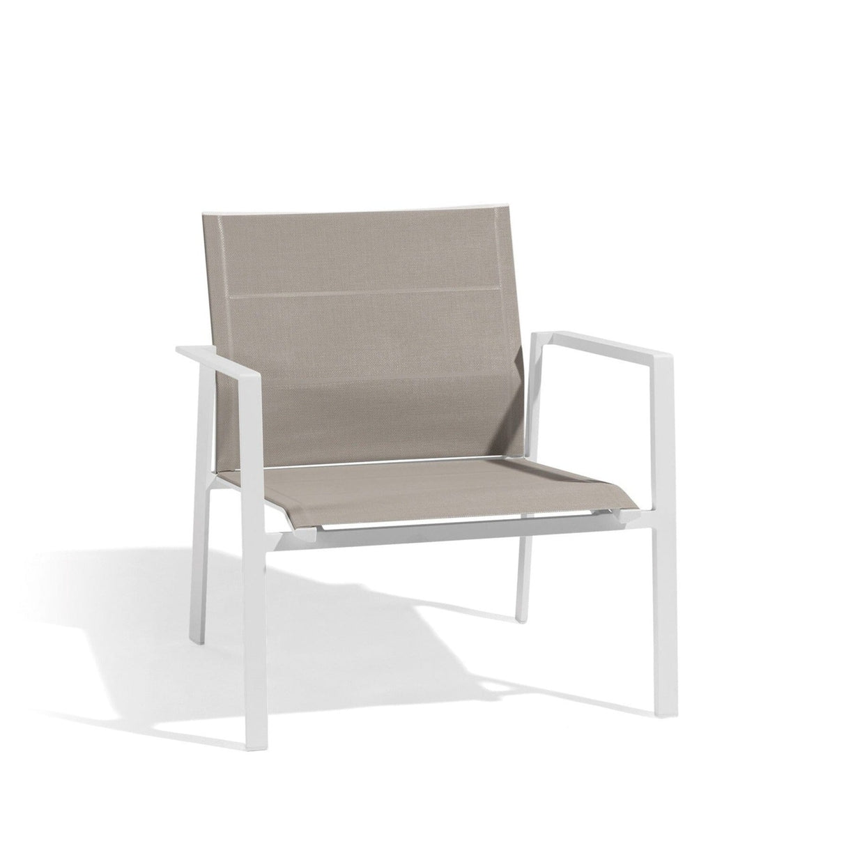 Diphano Selecta Fauteuil Club lounge White AF08 + Toile simple Sand T133