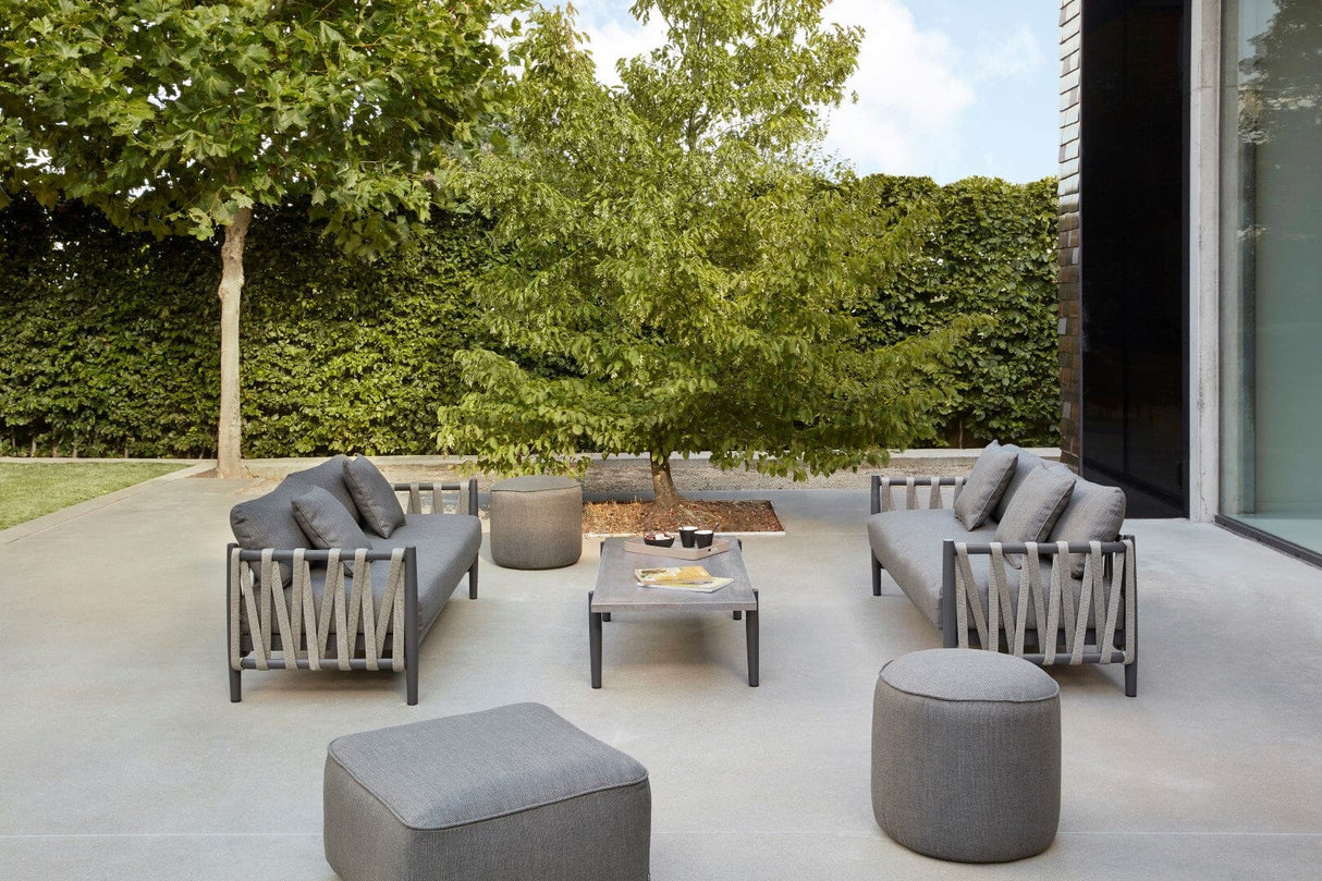 Diphano Switch Rope Canapé Lounge 2,5 places en cordes - Set de coussins inclus