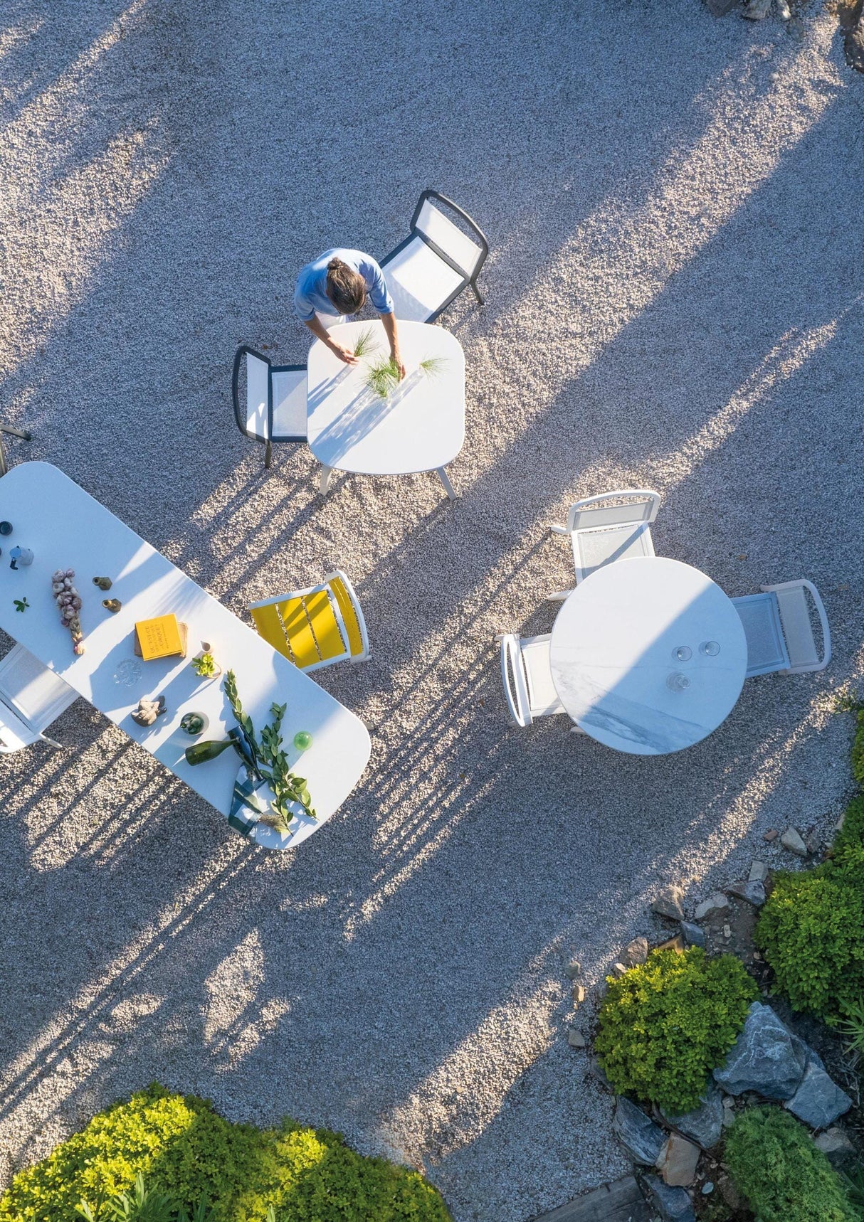 Ego Paris Marumi Chaise repas empilable en toile Batyline