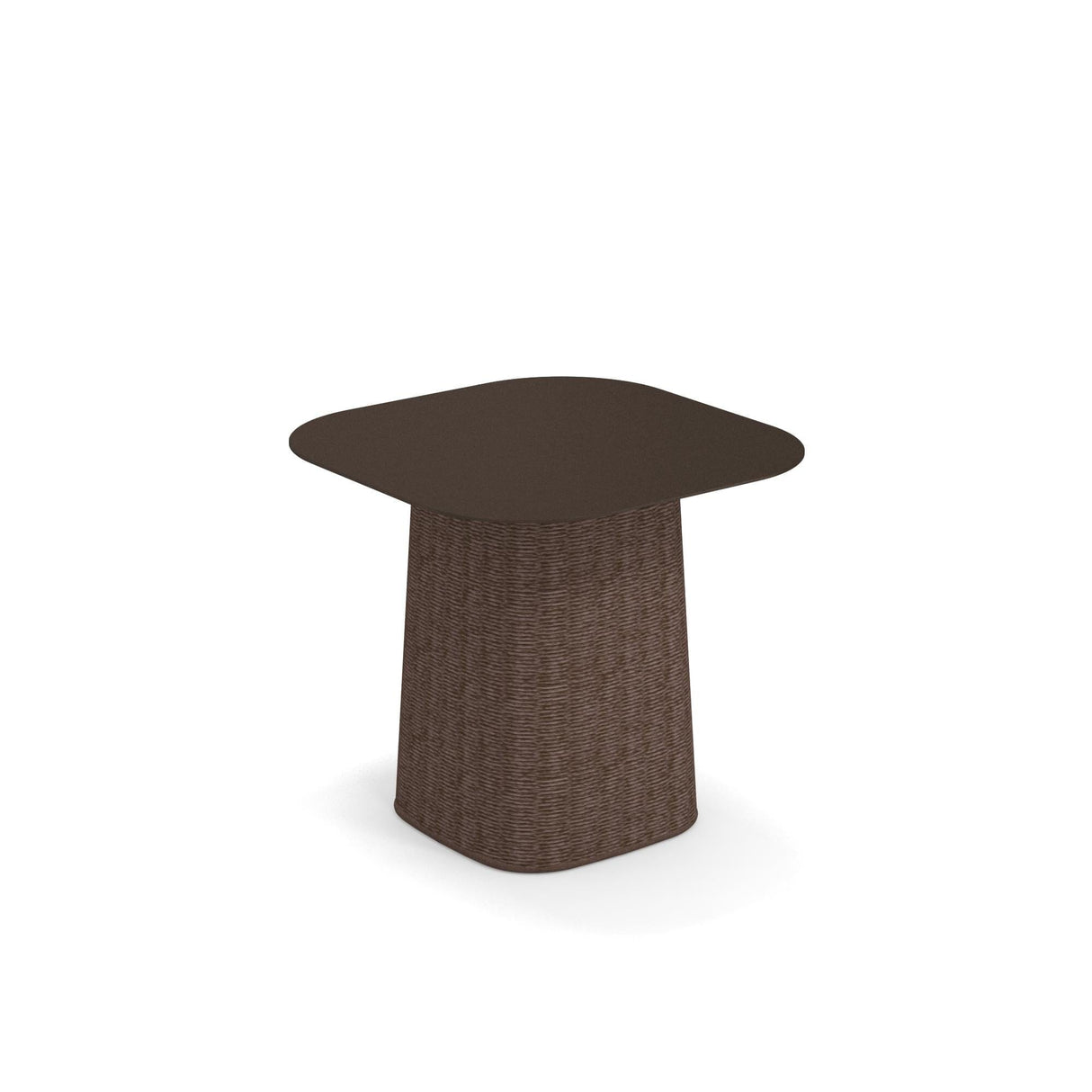 Emu 1223 Carousel Table basse 49x49cm Indian Brown 41 / Corde Melange Brown 19