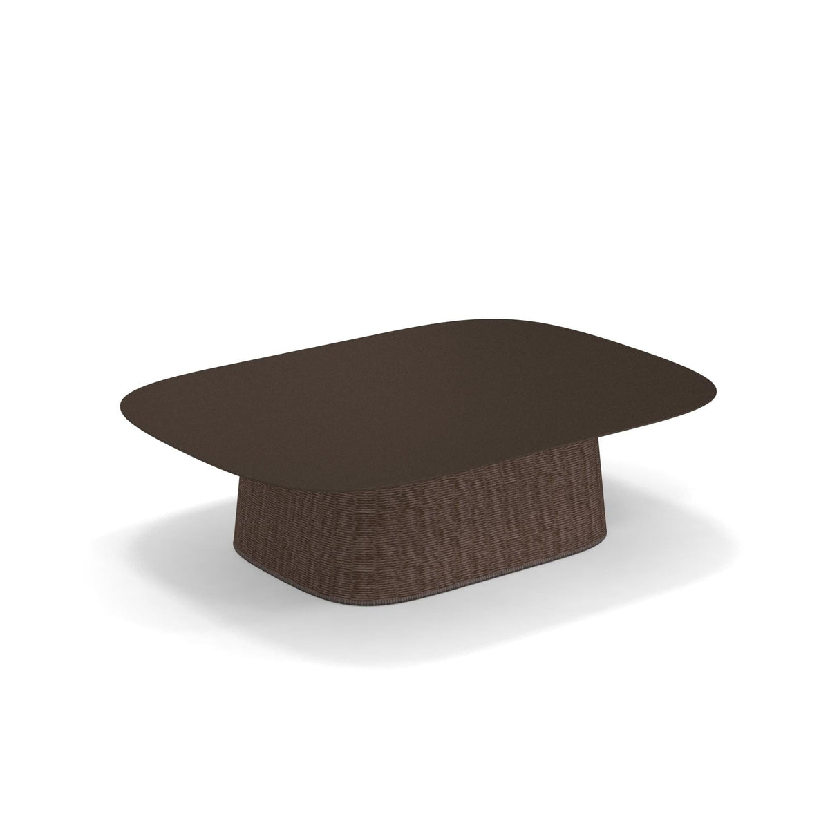 Emu 1224 Carousel Table basse 110x80cm Indian Brown 41 / Corde Melange Brown 19