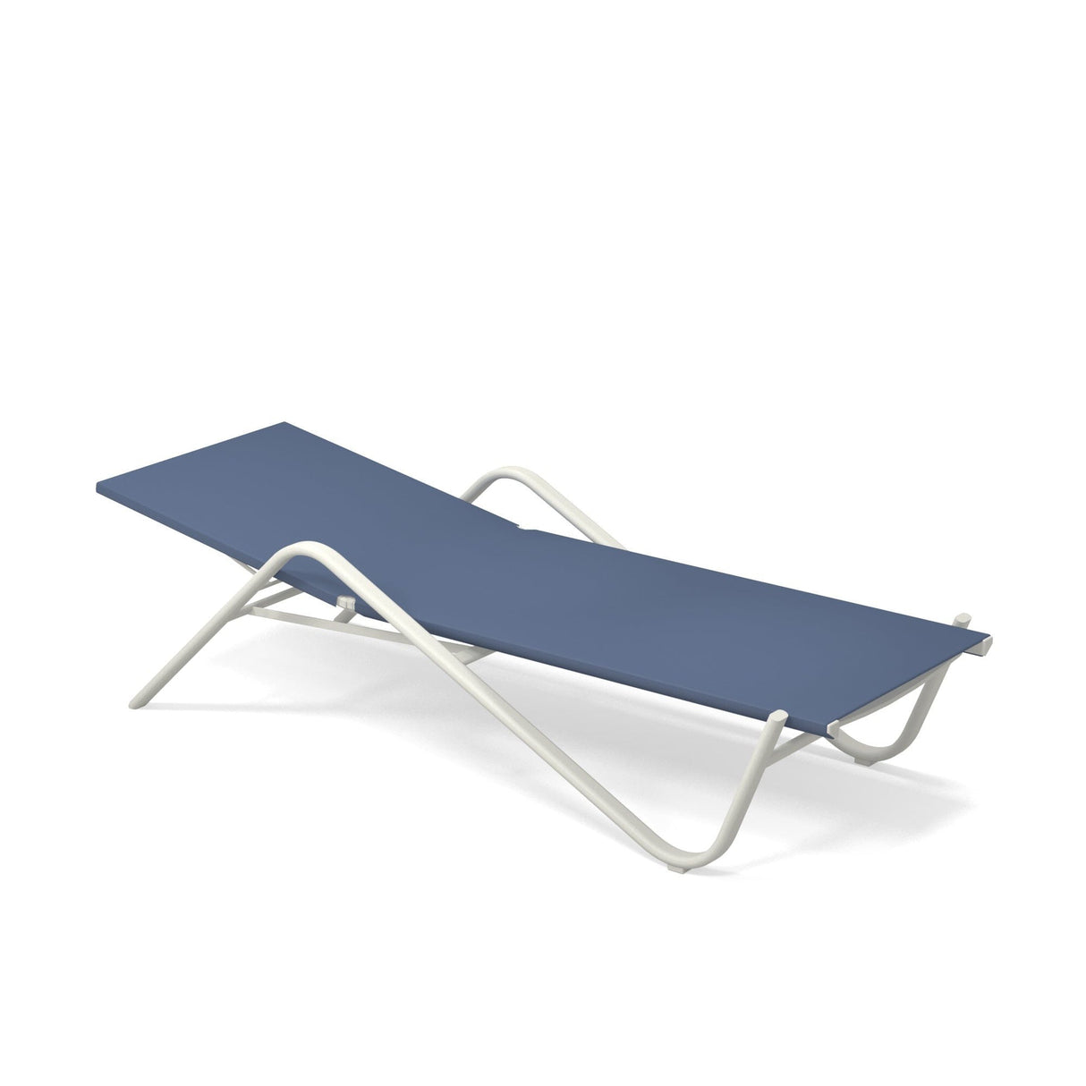 Emu 195 Holly Chaise Longue Matt White 23 / Ocean Blue 300/56