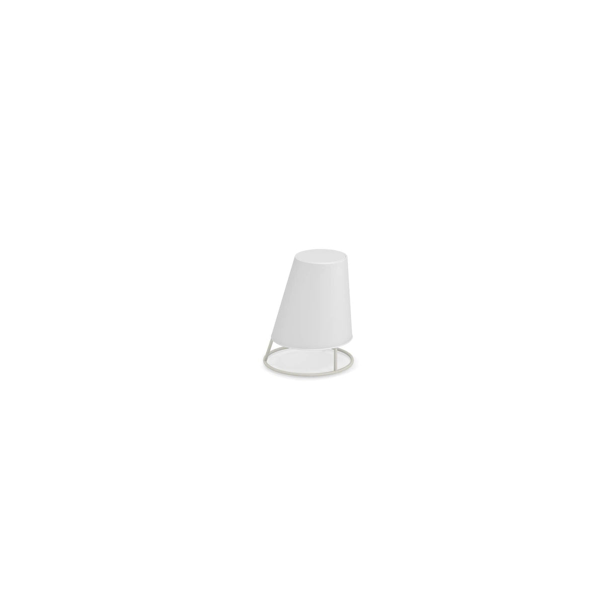 Emu 2001 Cone Lampe sans fil Petite Polycarbonate Blanc