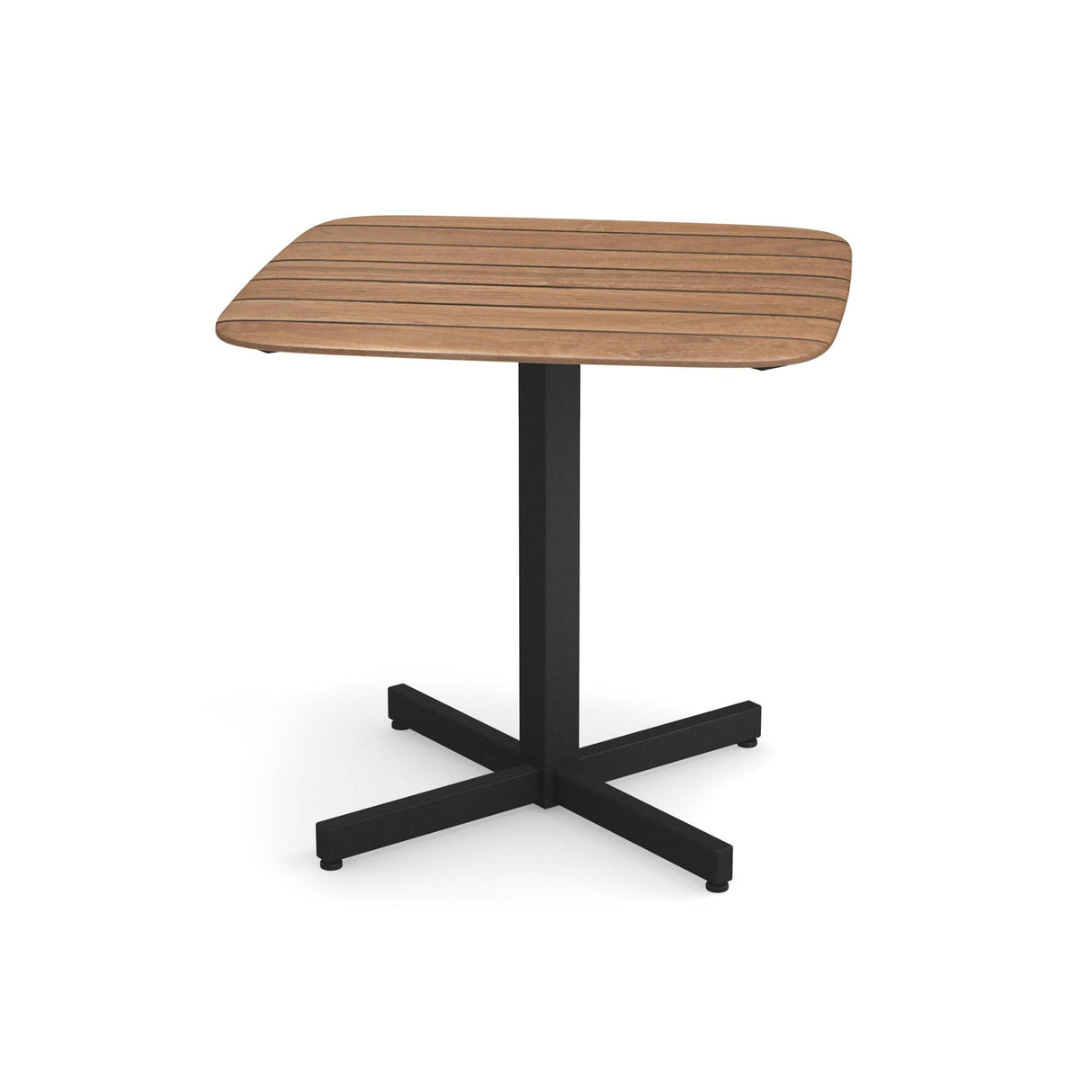 Emu 257 Shine Plateau de table Teck 79x79cm - Piétement en sus Teck