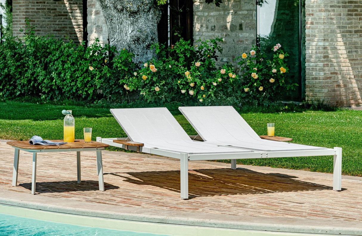 Emu 295B Accoudoirs Teck pour Chaise Longue