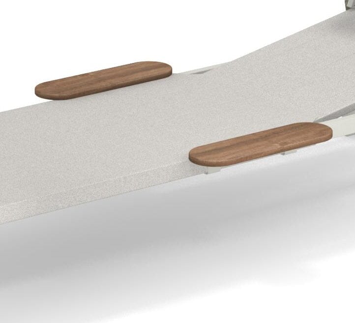 Emu 295B Accoudoirs Teck pour Chaise Longue Teck