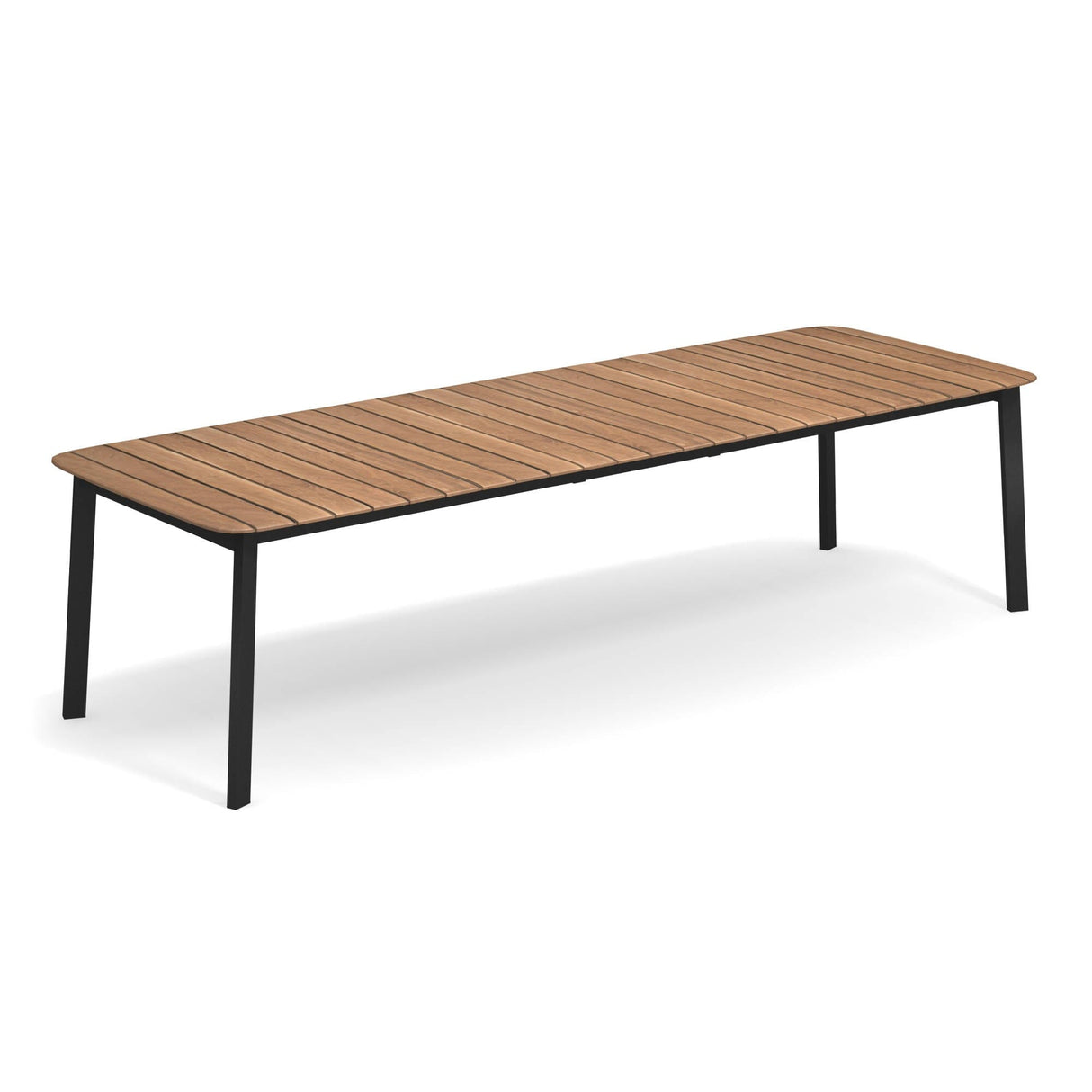 Emu 296 Shine Table repas à rallonges 180+56+56 x 100cm Black 24
