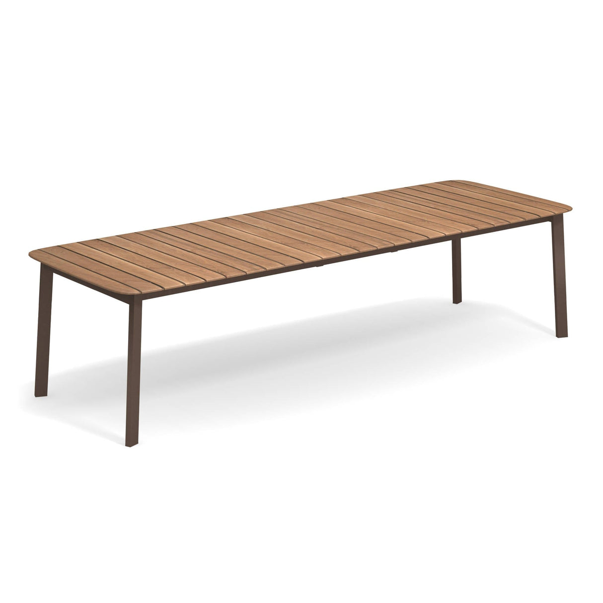 Emu 296 Shine Table repas à rallonges 180+56+56 x 100cm Indian Brown 41