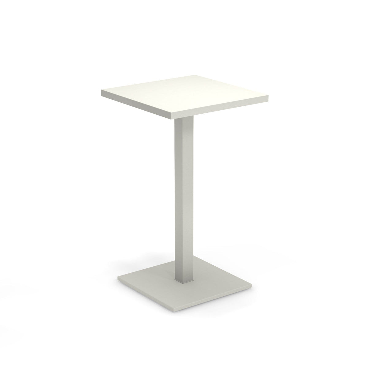 Emu 475 Round Table de bar Haute 60x60cm H=105cm Matt White 23
