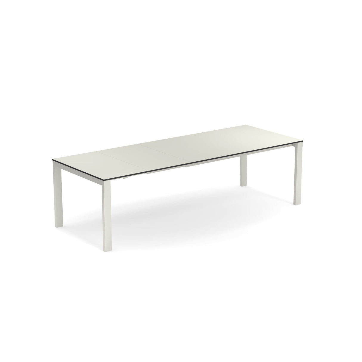 Emu 480 Round Table à rallonges 160+54+54x100cm Plateau HPL Matt White 23