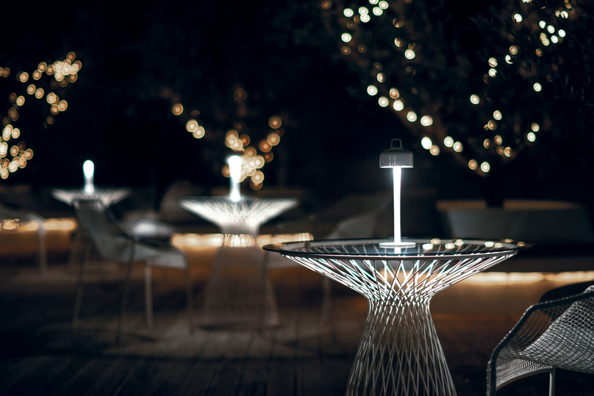 Emu 493 Heaven Piétement Table repas ronde Ø80cm - Verre en sus