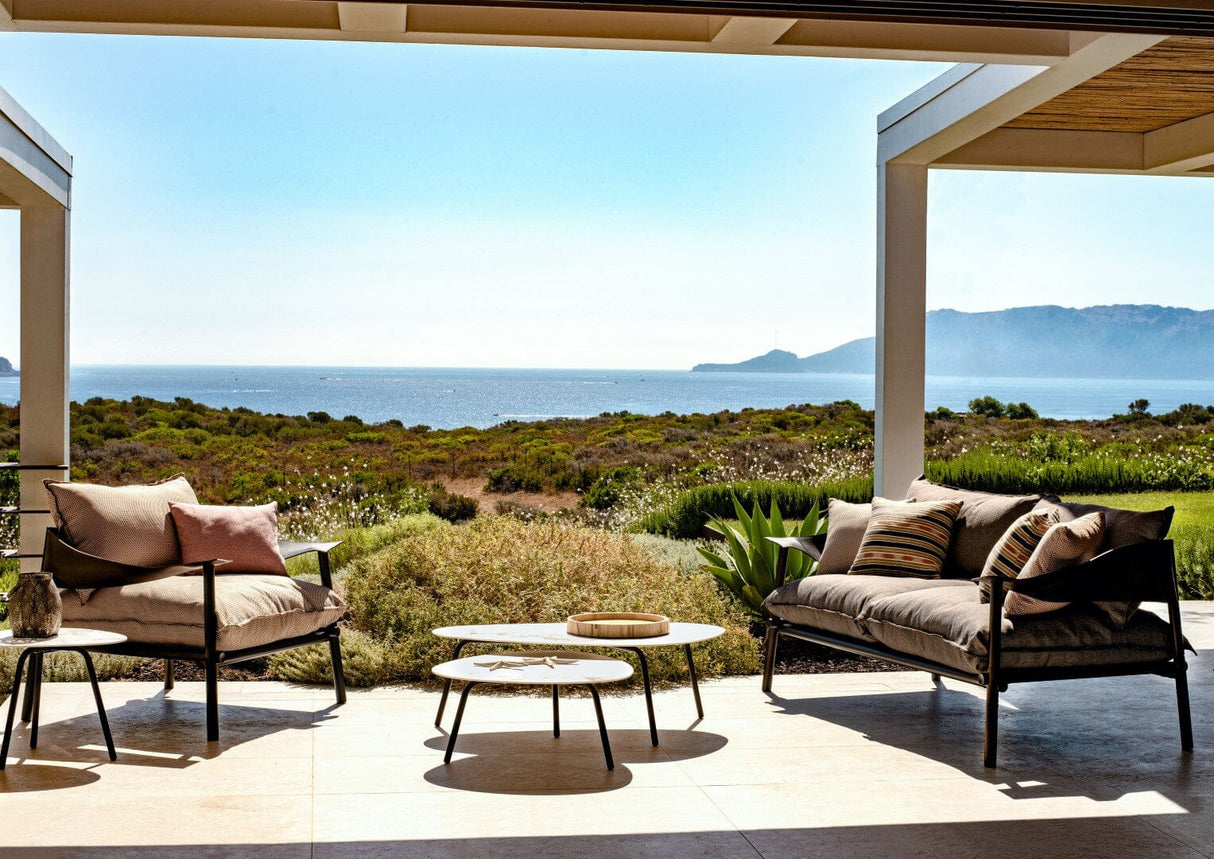 Emu 733 Terramare Structure Table basse Moyenne 75x70cm, plateau en sus