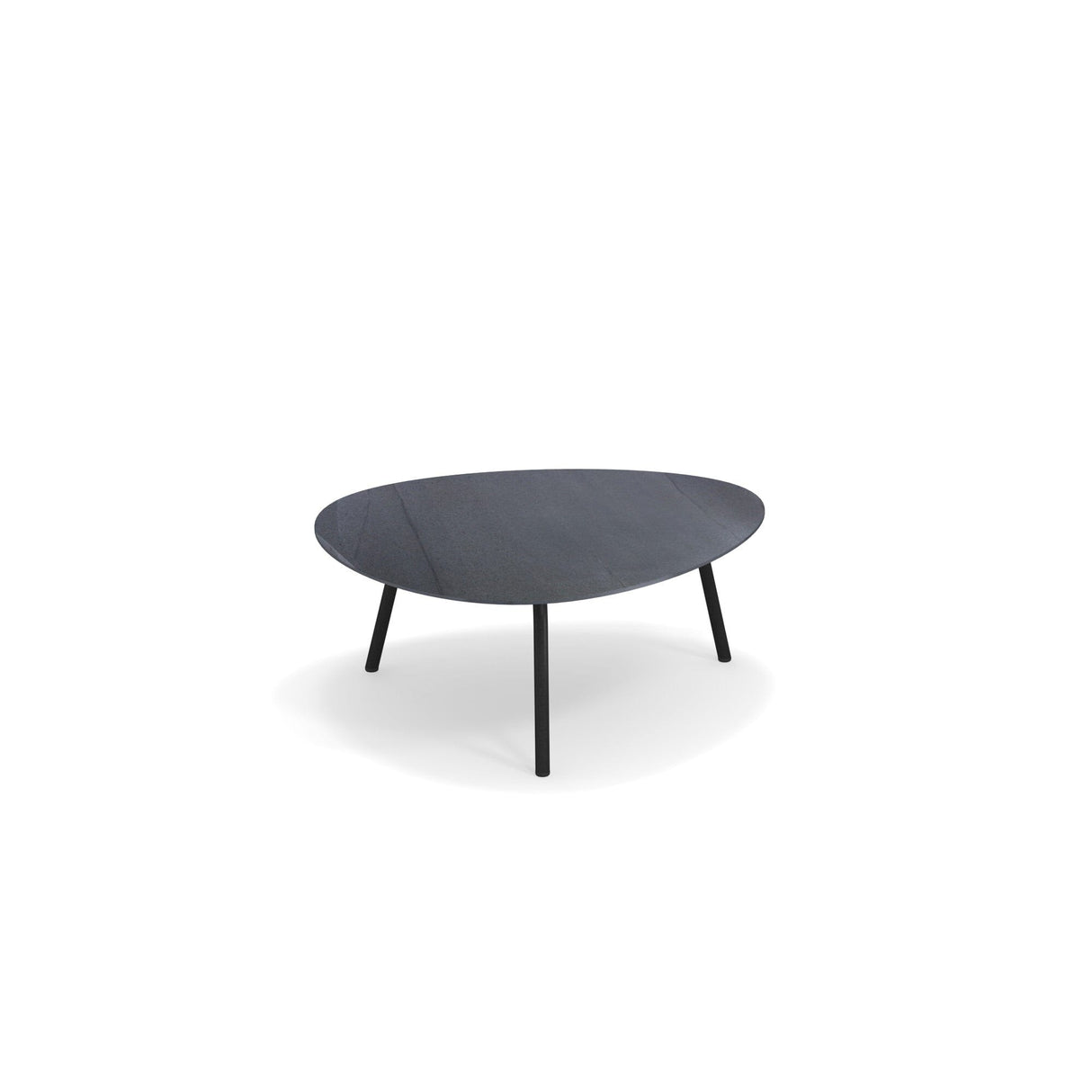 Emu 733 Terramare Structure Table basse Moyenne 75x70cm, plateau en sus Black 24