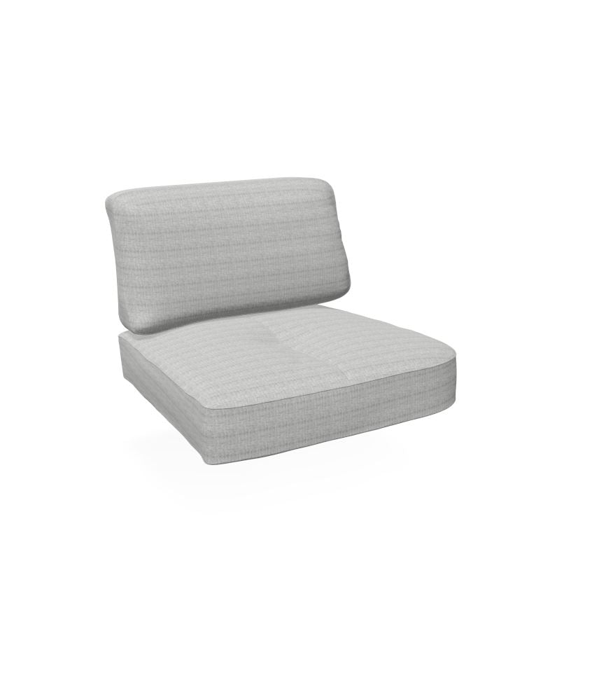 Emu C/6056 Coussin Assise et Dossier Droite pour Canapé 2/3 places Twins Basic LIGHT GREY Acrylic 700/13
