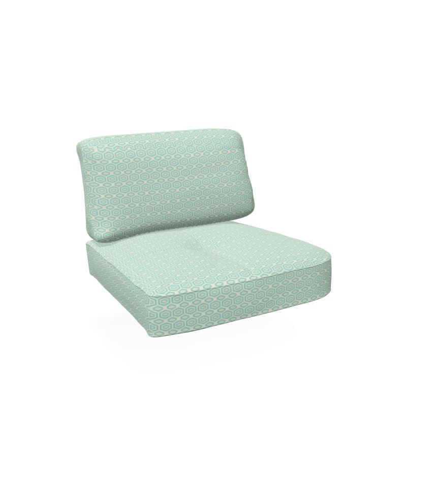 Emu C/6056 Coussin Assise et Dossier Droite pour Canapé 2/3 places Twins Premium HEXAGON 600/02 (Cat.C)