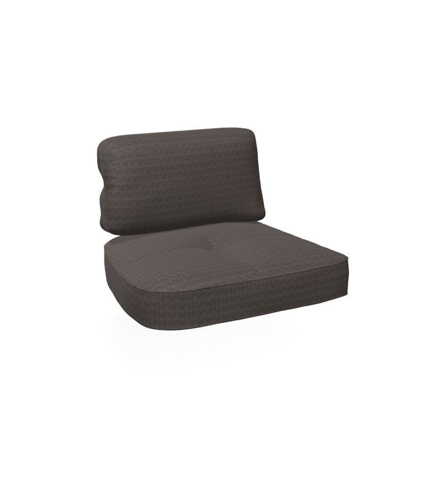 Emu C/6057 Coussin Assise et Dossier Gauche pour Canapé 2/3 places Twins Standard BLACK Polypropylène 900/05