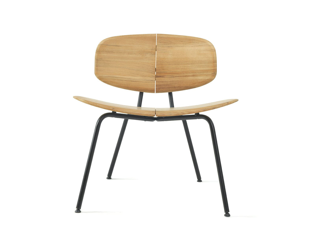 Ethimo Agave Fauteuil bas Lounge Sepia Black + Natural Teak