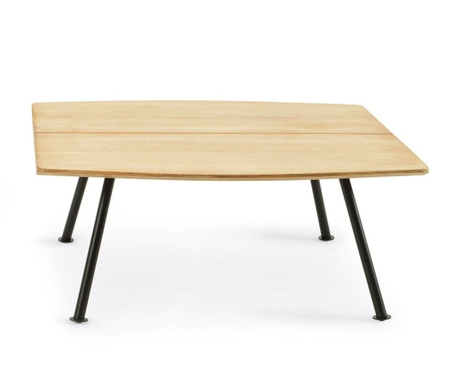 Ethimo Agave Table basse 65x65cm H:37cm Sepia Black + Natural Teak