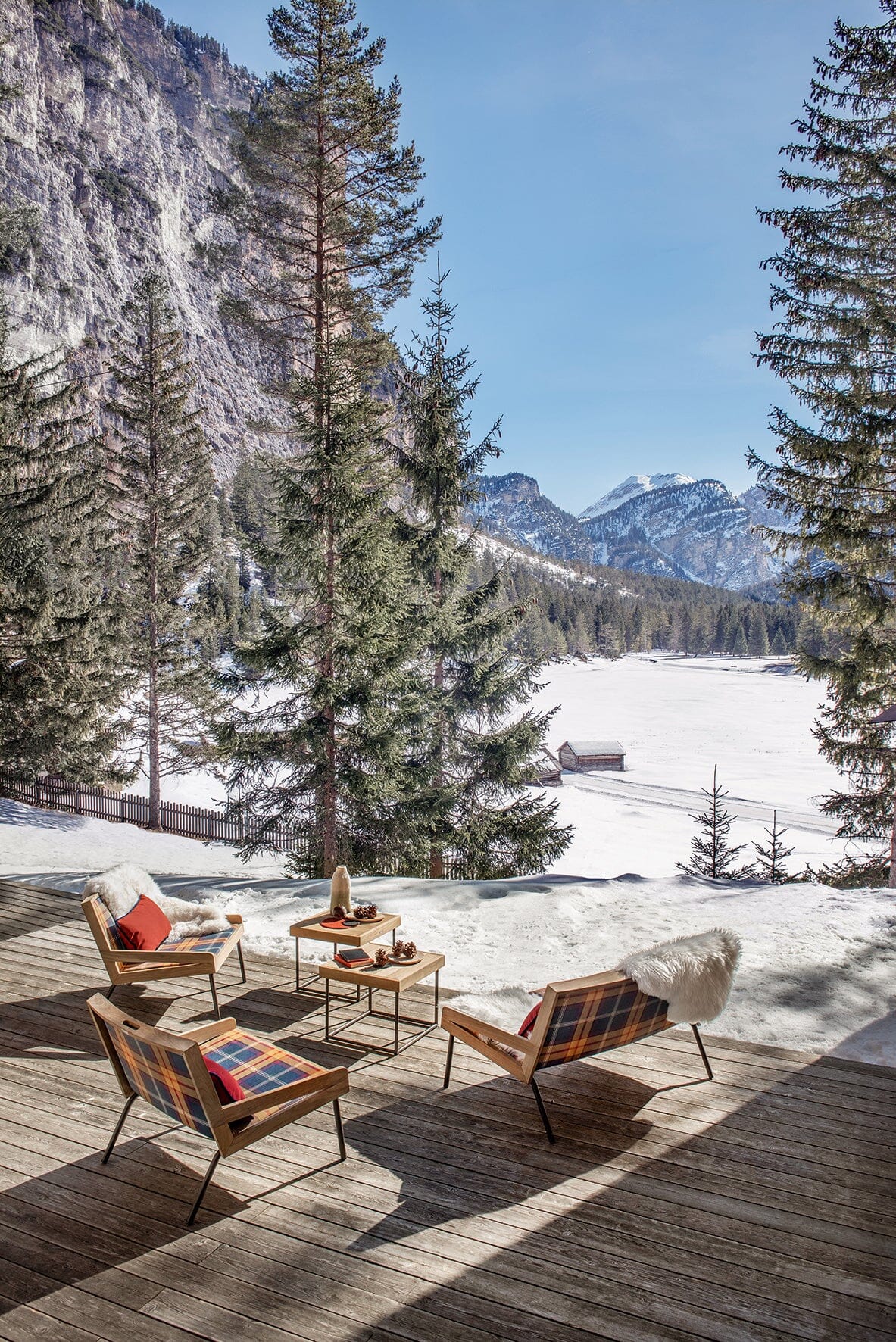 Ethimo Allaperto Mountain Tartan Canapé 2 places